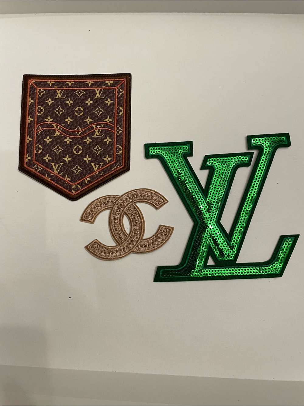 Designer Logo fashion iron on/ sew on patches new